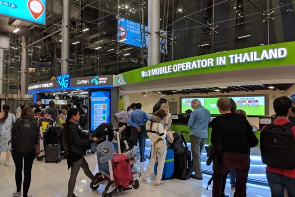 You can buy a SIM card at Bangkok airport